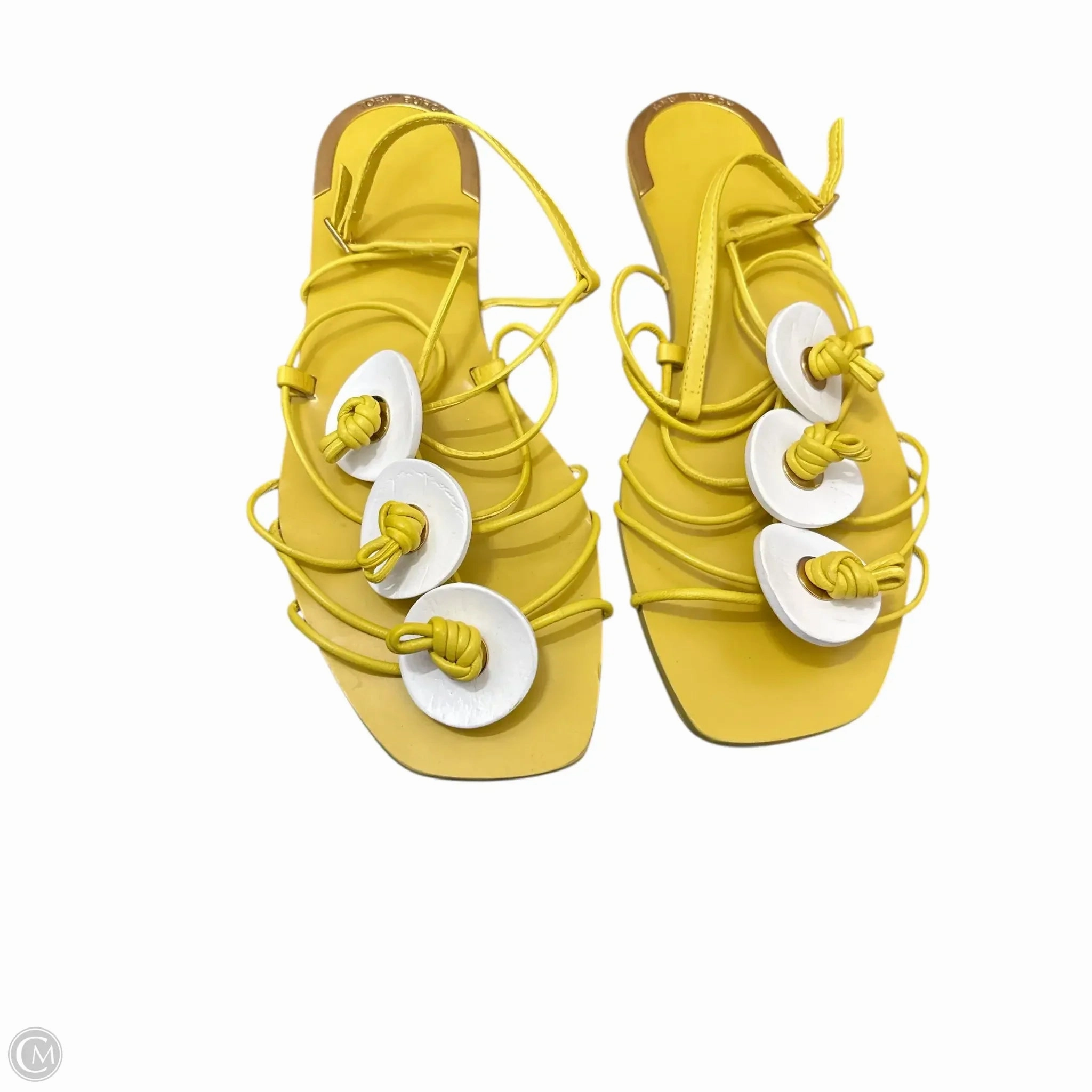 Sandals Designer By Tory Burch In Yellow, Size: 7 Anti Odor Treatment Quick Drying Weekend Errands