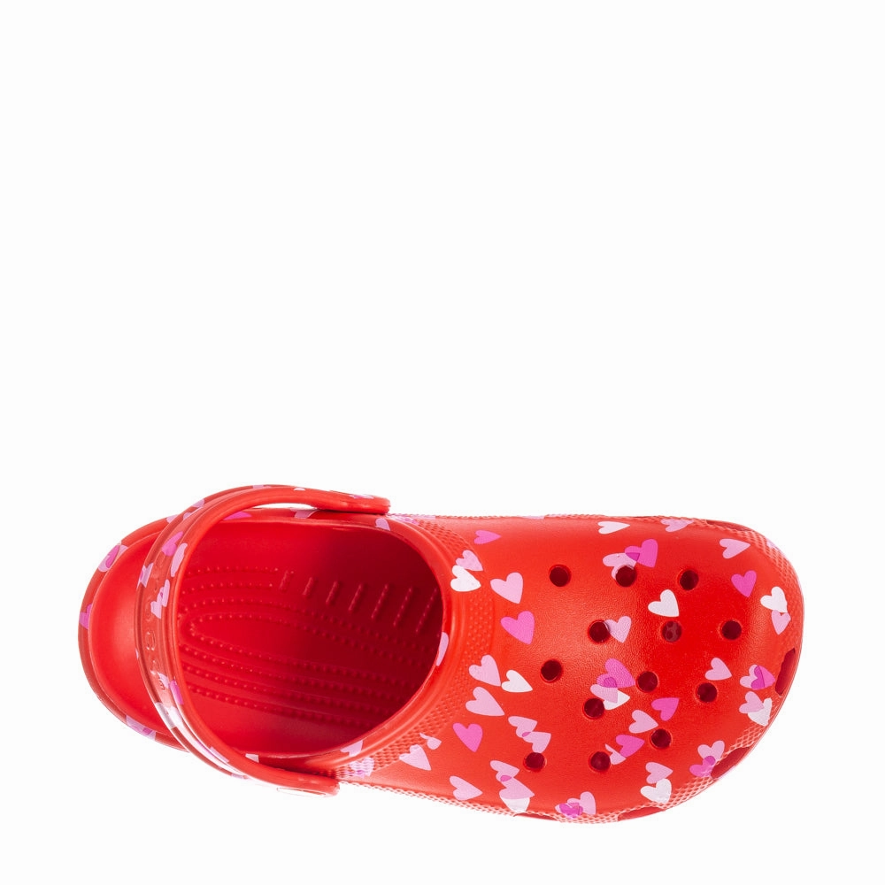 Velvet Soft Breathable Inner Sleeve Classic Valentines Clog - Kids