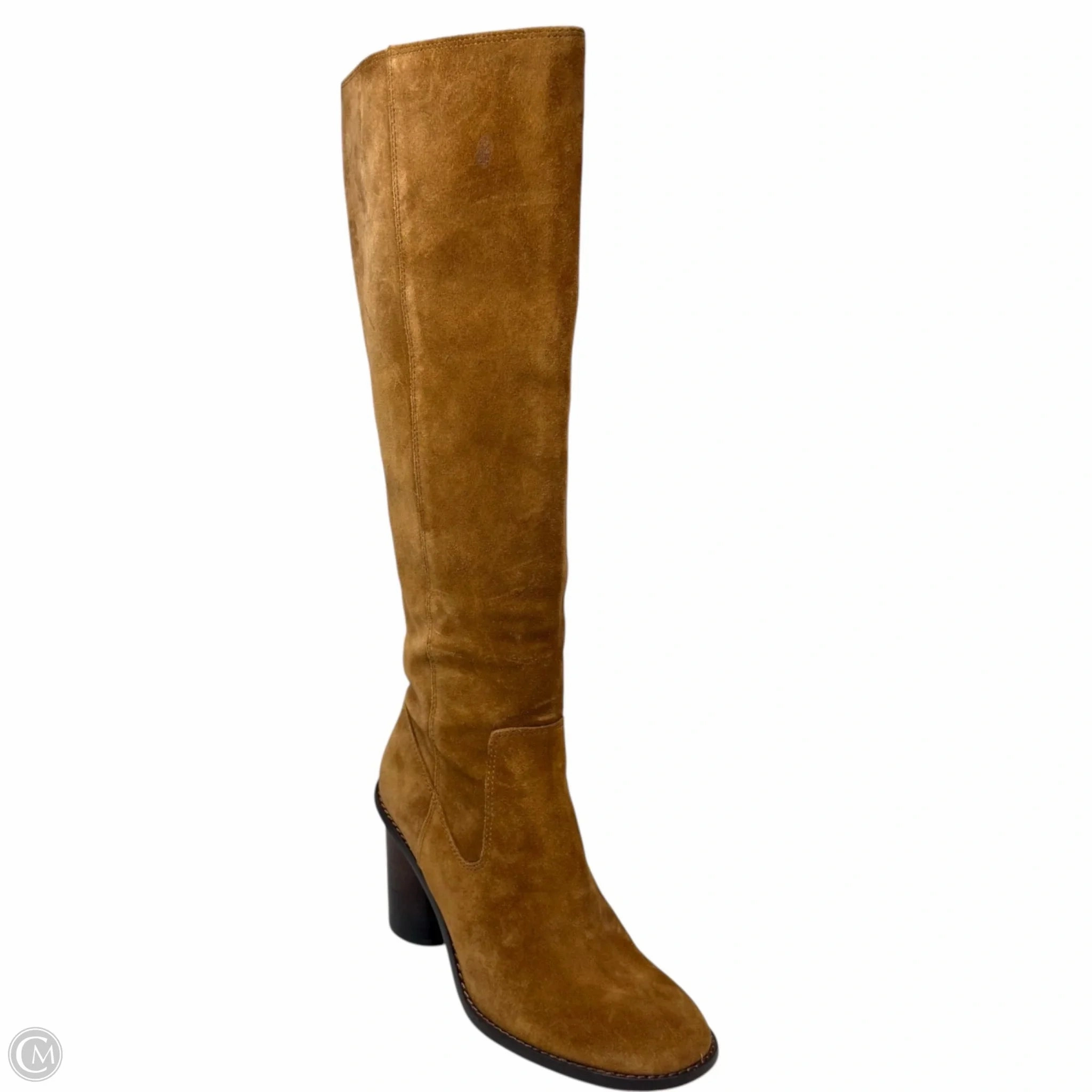 Ombre Heeled Boots In Saddle Suede Designer By Coach In Brown, Size: 7 Ventilated All Day Beach Walk