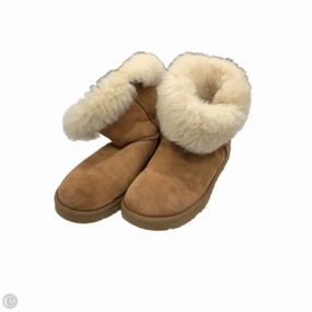 Boots Designer By Ugg In Brown, Size: 7 Polish Look Waterproof Traction