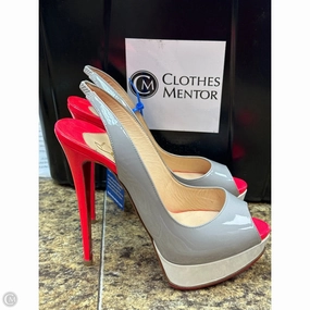 Shoes Designer By Christian Louboutin In Multi-colored, Size: 39.5 Pastel tone