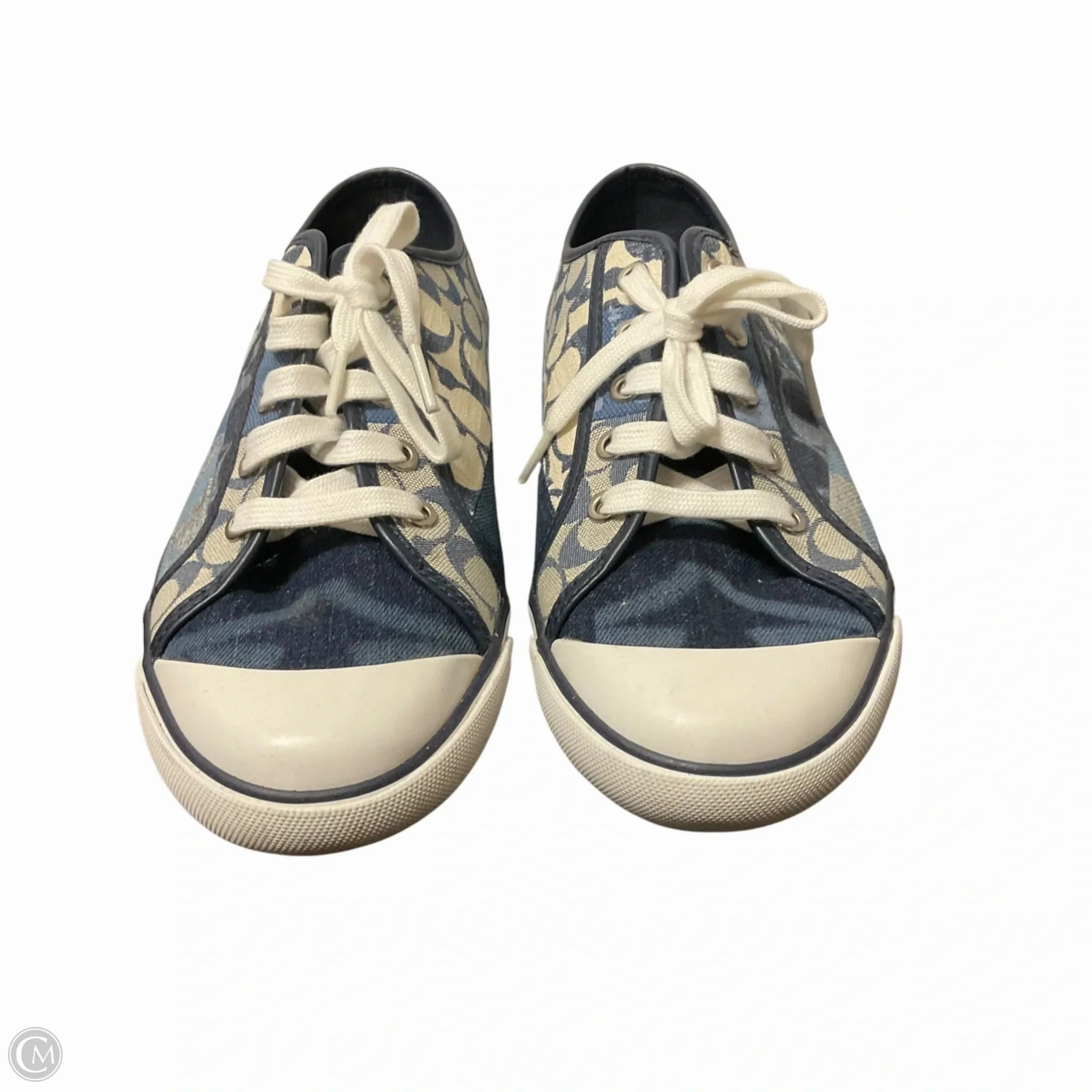 Shoes Designer By Coach In Blue Denim, Size: 10 Flexibility