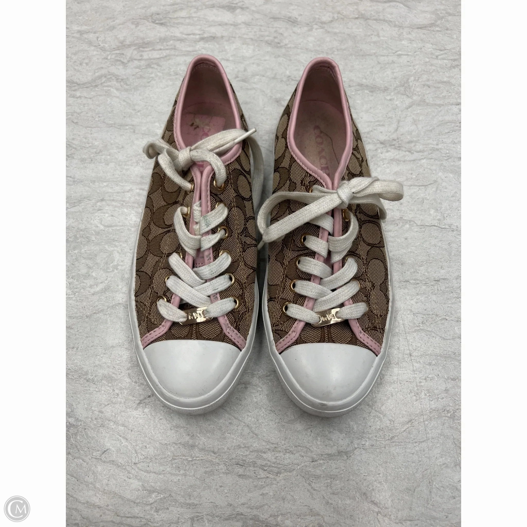 Shoes Designer By Coach In Brown & Pink, Size: 8.5 Urban Chill Everyday