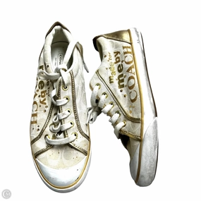 Injury Safe Shoes Designer By Coach In Cream, Size: 10