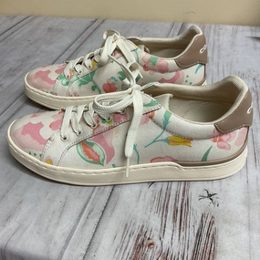 Fast Go Shoes Designer By Coach In Floral Print, Size:10