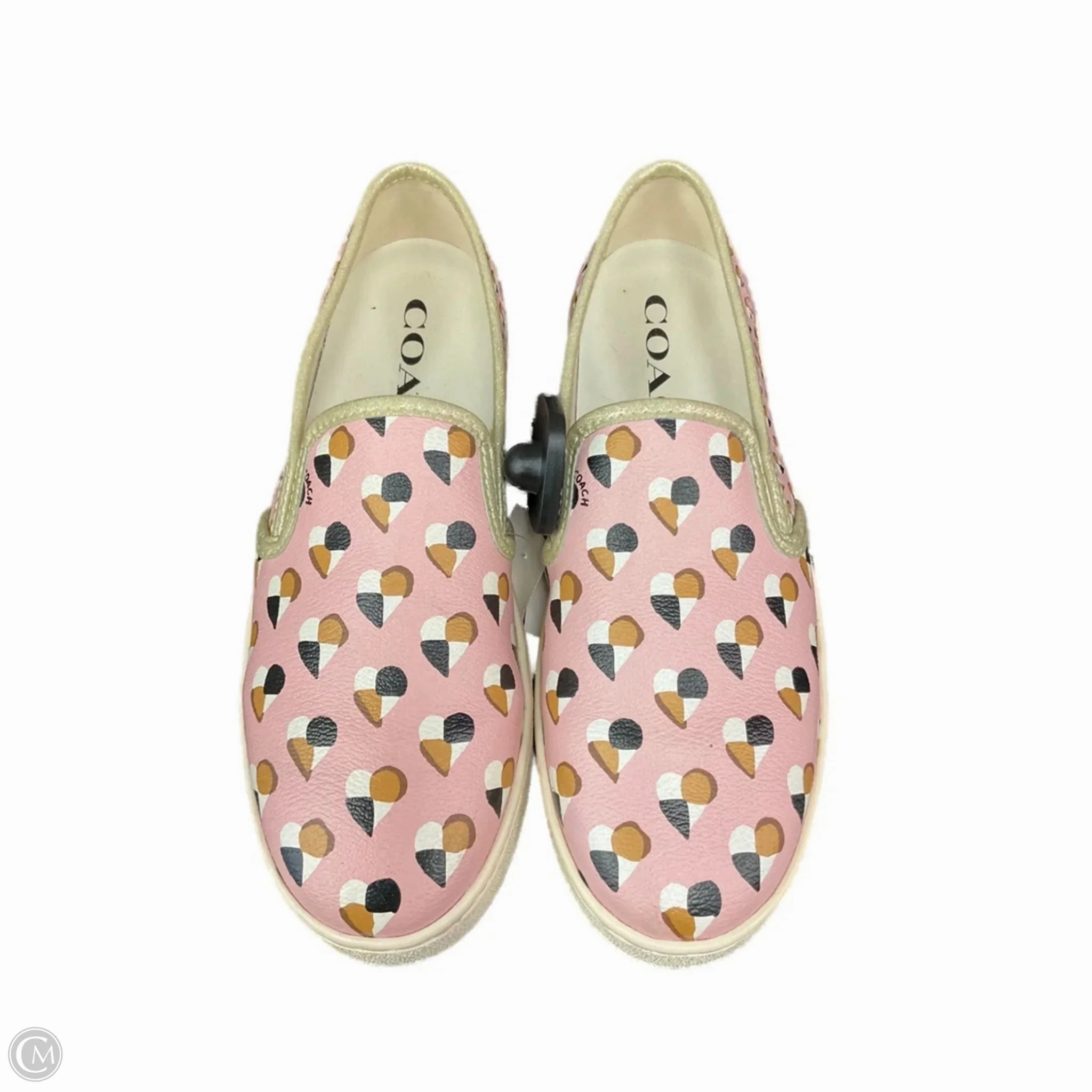 Foam Lining Standing Workers Stone Glam Shoes Designer By Coach In Pink, Size: 8.5