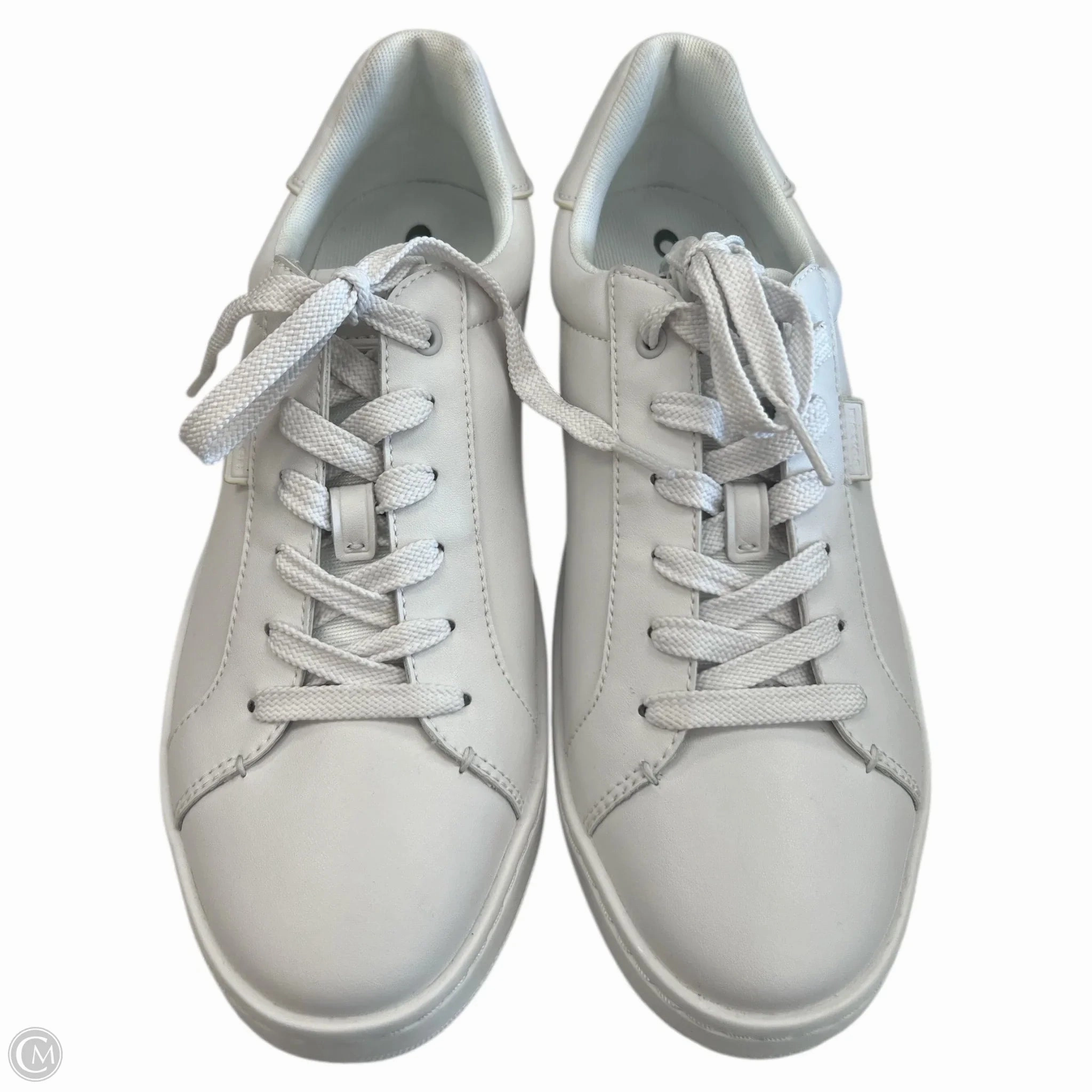 Ventilated Mesh Long Distance Shoes Designer By Coach In White, Size: 9.5