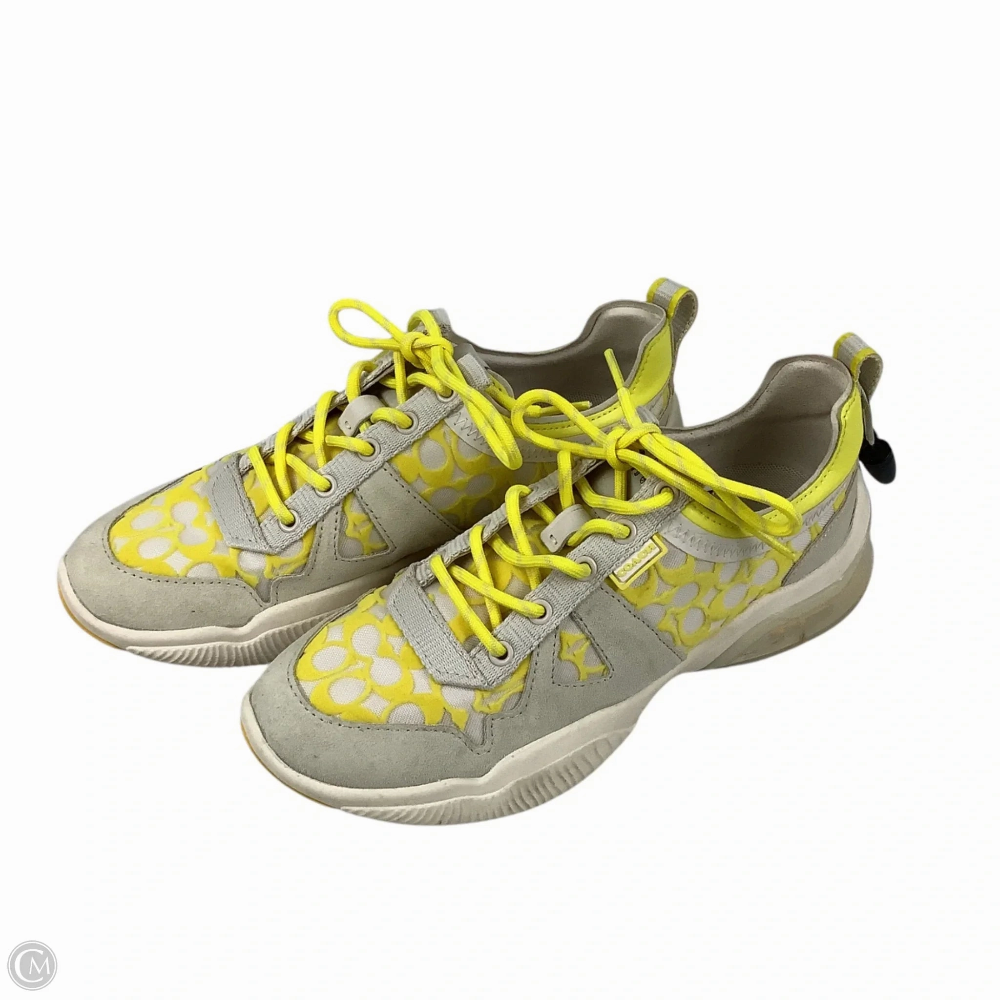 Breathable City Adventure Durable Build Weekend Errands Shoes Designer By Coach In Yellow, Size: 7