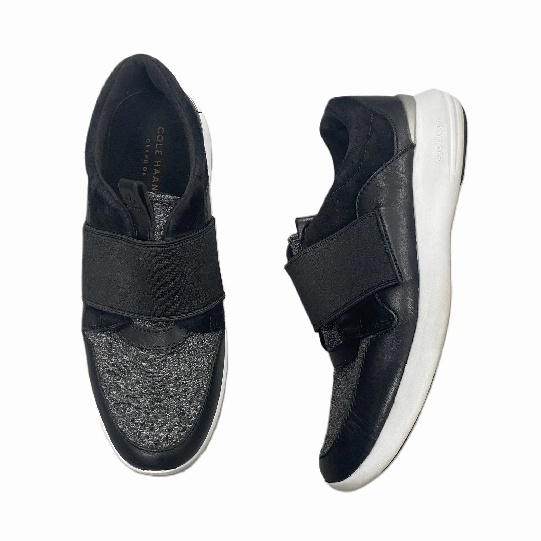 Shoes Designer By Cole-haan In Black & Grey, Size: 8 Microfiber Lining