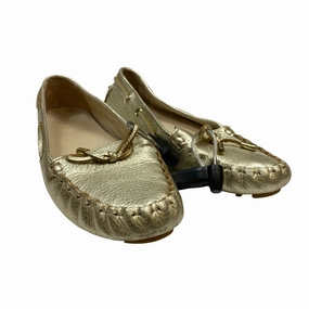 Bright tone Shoes Designer By Cole-Haan In Gold, Size:8