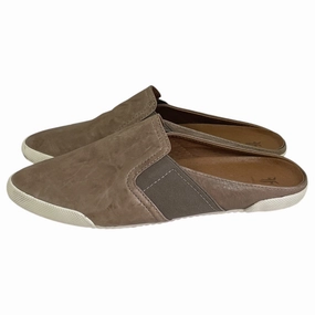 Shoes Designer By Frye In Taupe, Size:7.5 Quick Flow Moon Tone