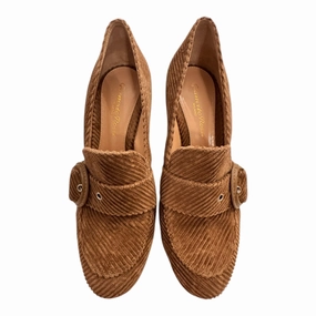 Shoes Designer By GIANVITO ROSSI In Brown, Size:6 Airflow channels Red Glow