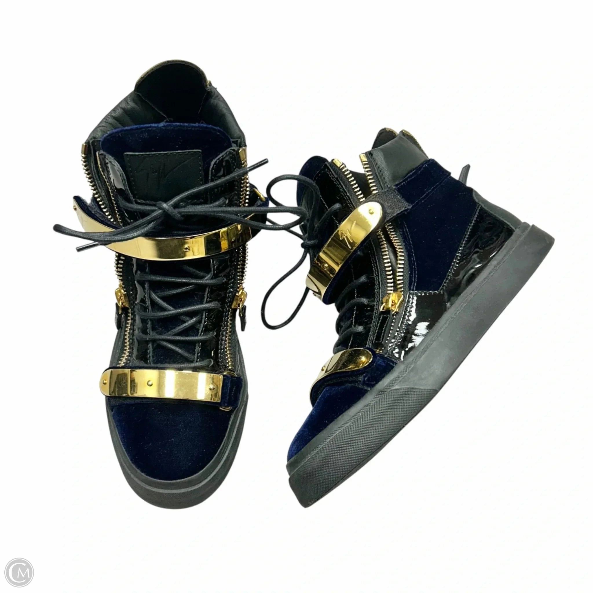 Shoes Designer By Giuseppe Zanotti In Navy, Size: 8.5 Snow Grip Impact Resistant Sole