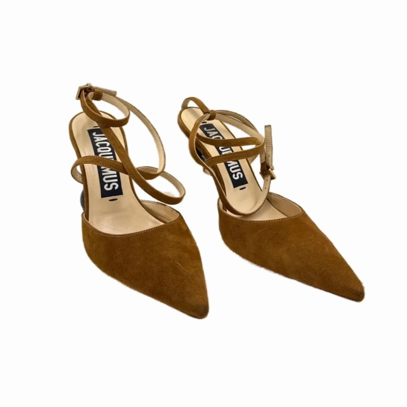 Rubber Sole Anatomical Contour Design Shoes Designer By Jacquemus In Brown, Size: 8.5 (39)