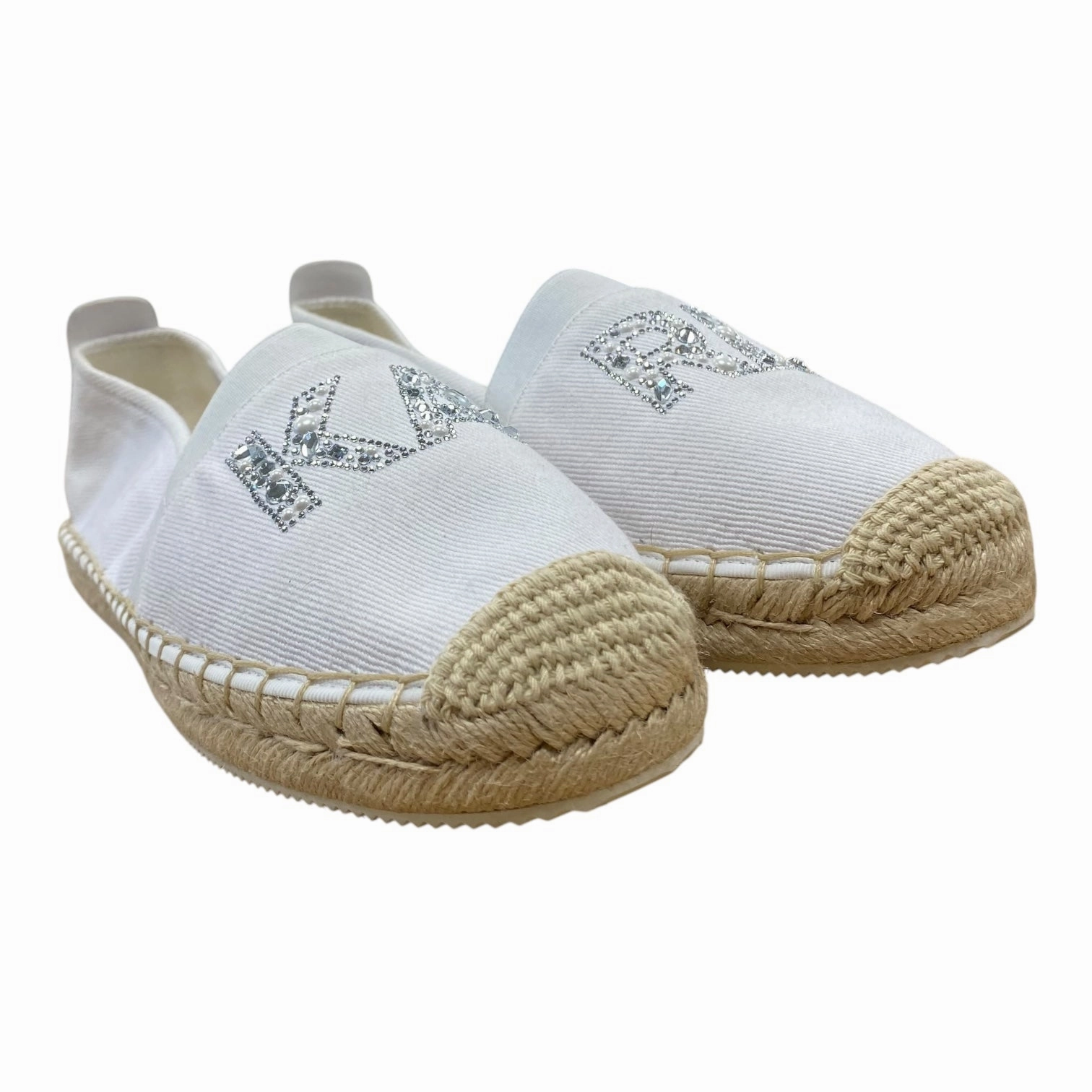 SHOES DESIGNER by KARL LAGERFELD In WHITE, Size: 11 Minimalist Aesthetic Design Star Shine