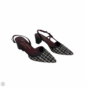 Durable Build Weekend Errands Shoes Designer By Kate Spade In Black & Cream, Size: 9