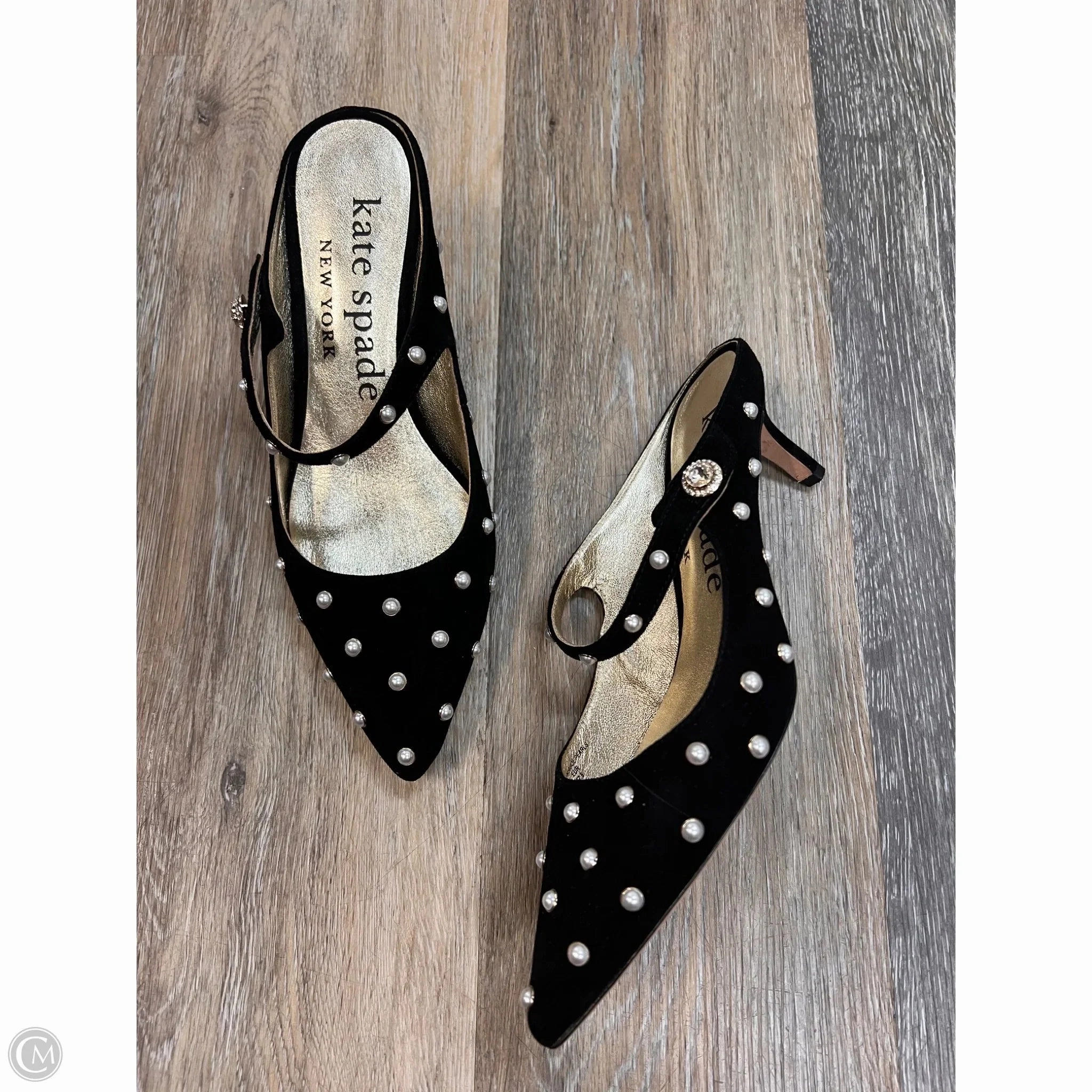 Pressure Dispersing Insole Shoes Designer By Kate Spade In Black, Size: 7