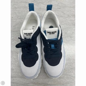 Shoes Designer By Kate Spade In Blue & White, Size: 8 Shock Absorbing Midsole