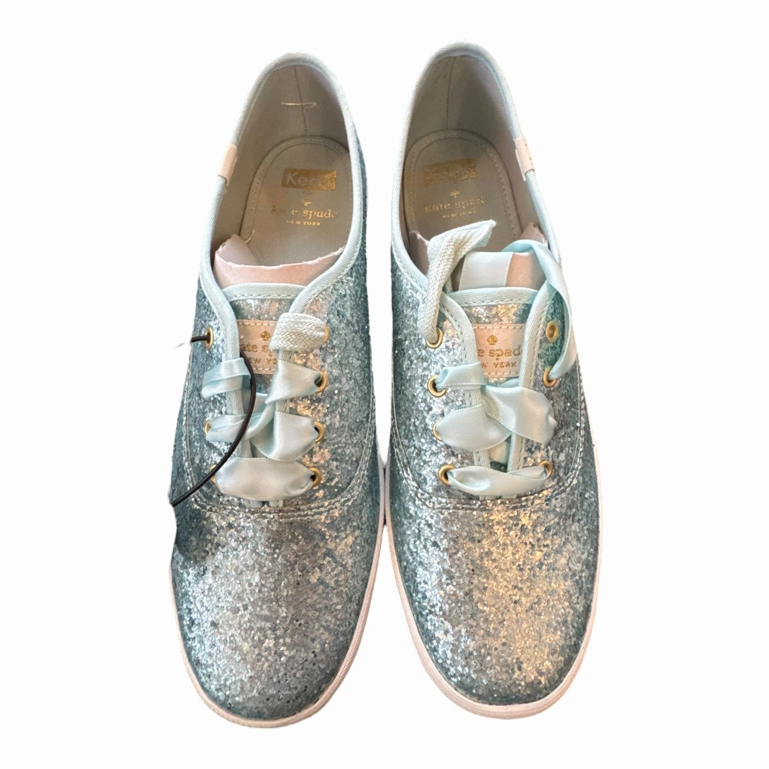 Toe Guard Shoes Designer By Kate Spade In Blue, Size:9