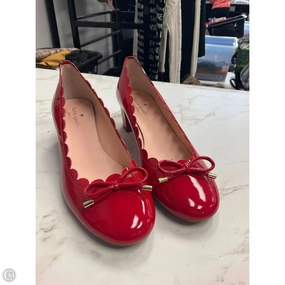 Rain Guard Shoes Designer By Kate Spade In Red, Size: 9
