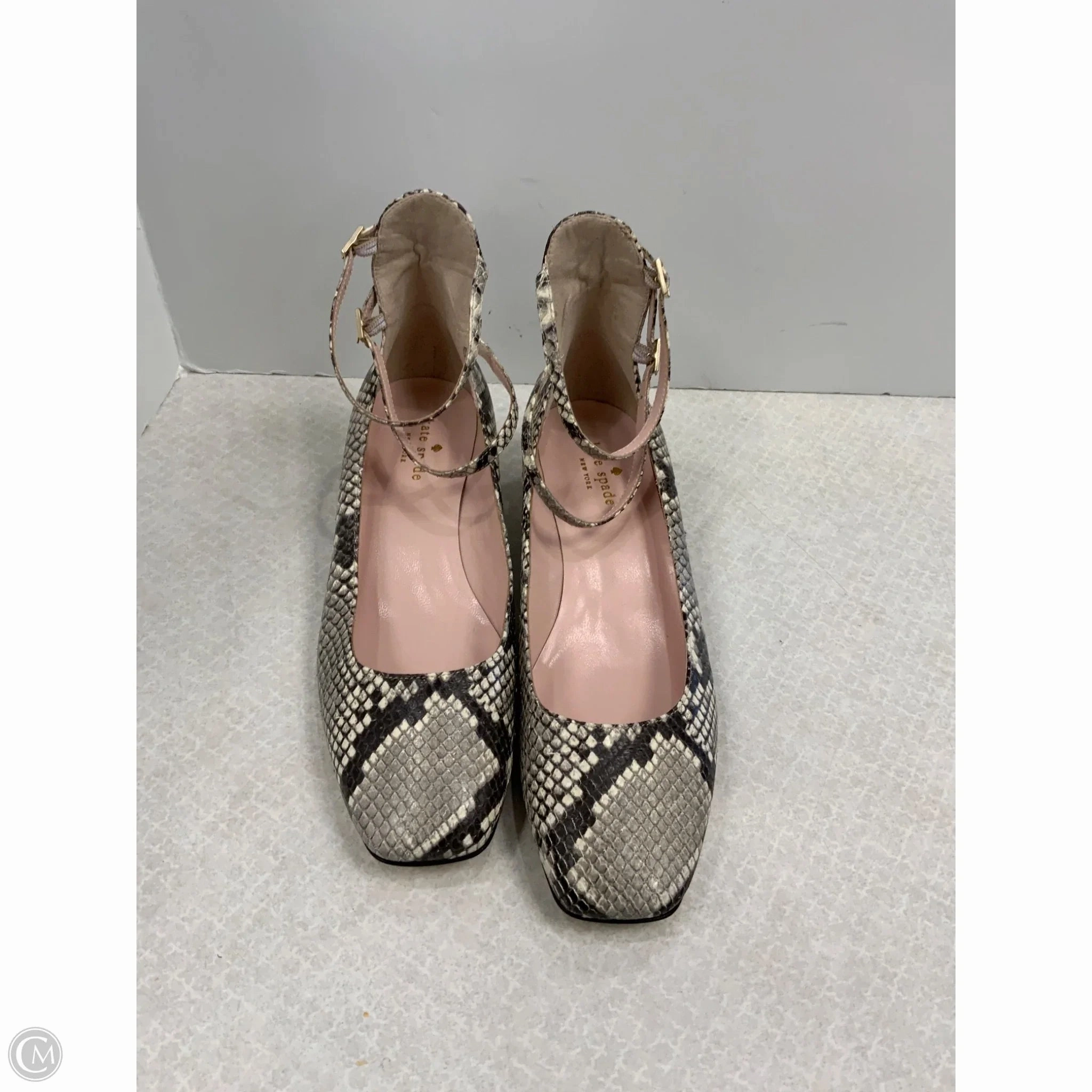 Season Ease Shock Absorption Midsole Shoes Designer By Kate Spade In Snakeskin Print, Size: 9