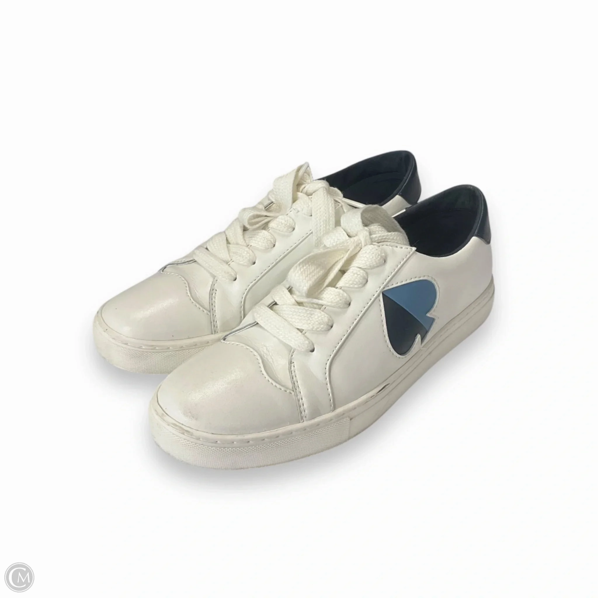 Silver Shine Cushioned Base Busy Professionals Shoes Designer By Kate Spade In White, Size: 8.5
