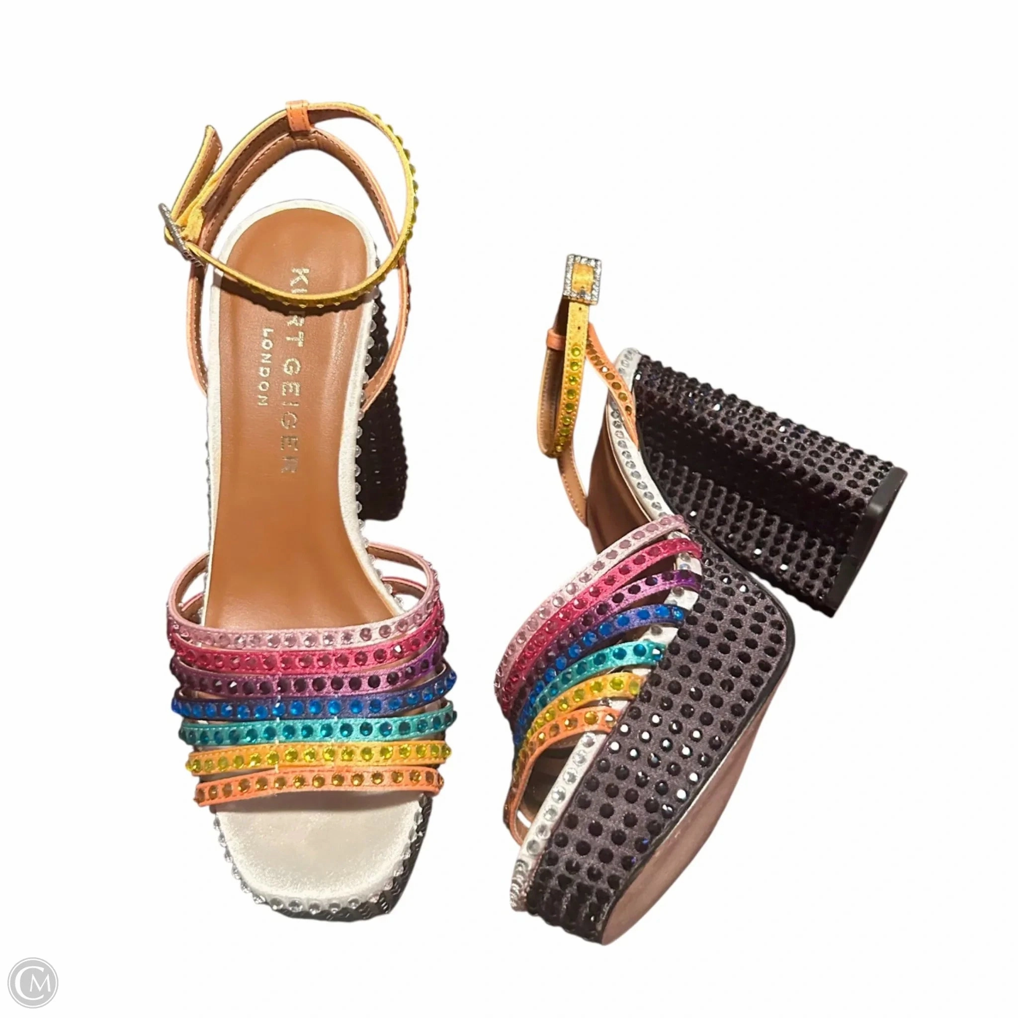 Shoes Designer By Kurt Geiger In Rainbow Print, Size: 5.5 Date night