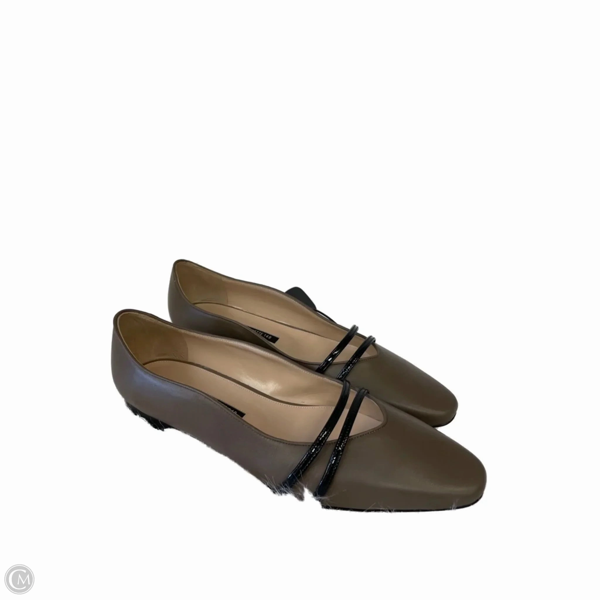 Dual Tone Shoes Designer By Lafayette 148 In Brown, Size: 9