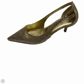 Anti Odor Cosmic Glow Shoes Designer By Michael By Michael Kors In Gold, Size: 9.5