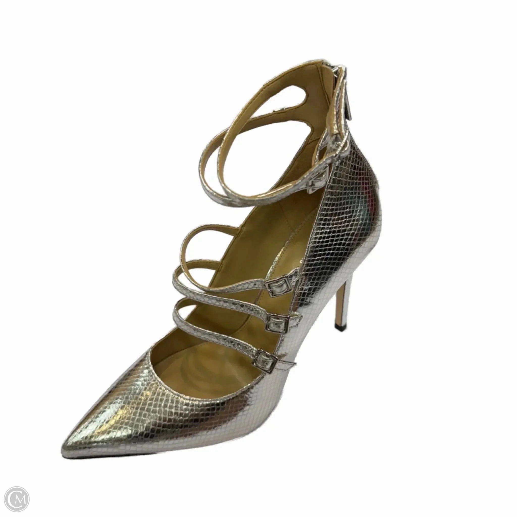 mesh construction Cross Road Shoes Designer By Michael By Michael Kors In Silver, Size: 10