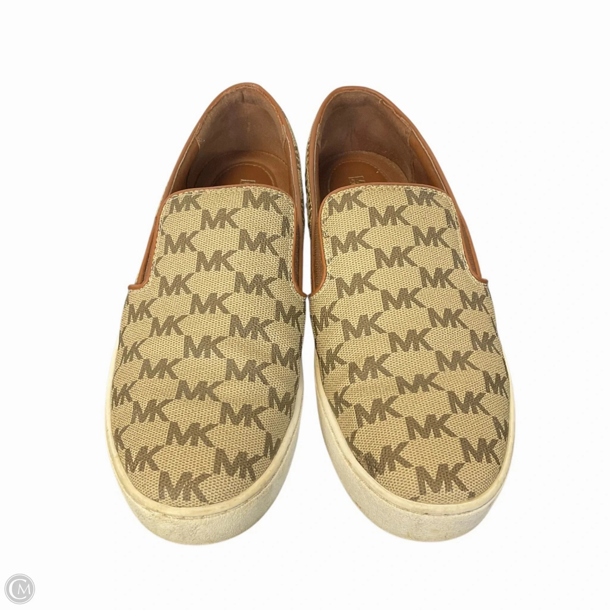 Shoes Designer By Michael Kors Collection In Brown, Size: 7 Padded Collar Support Summer Base