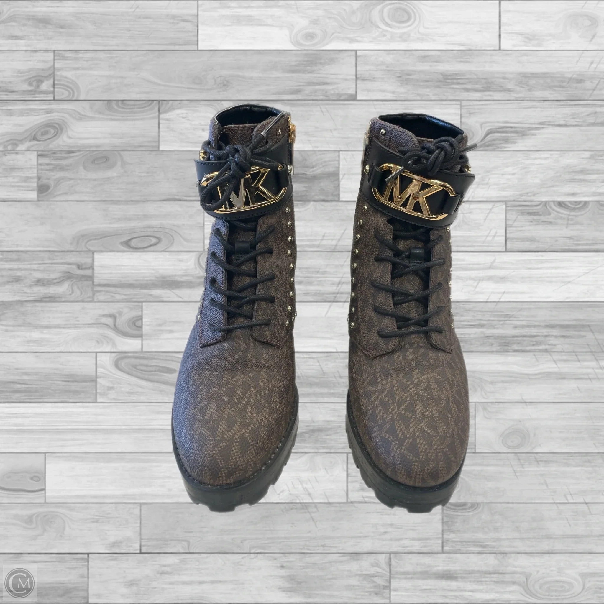 Dance Fit Torsion control Shoes Designer By Michael Kors In Black & Brown, Size: 5