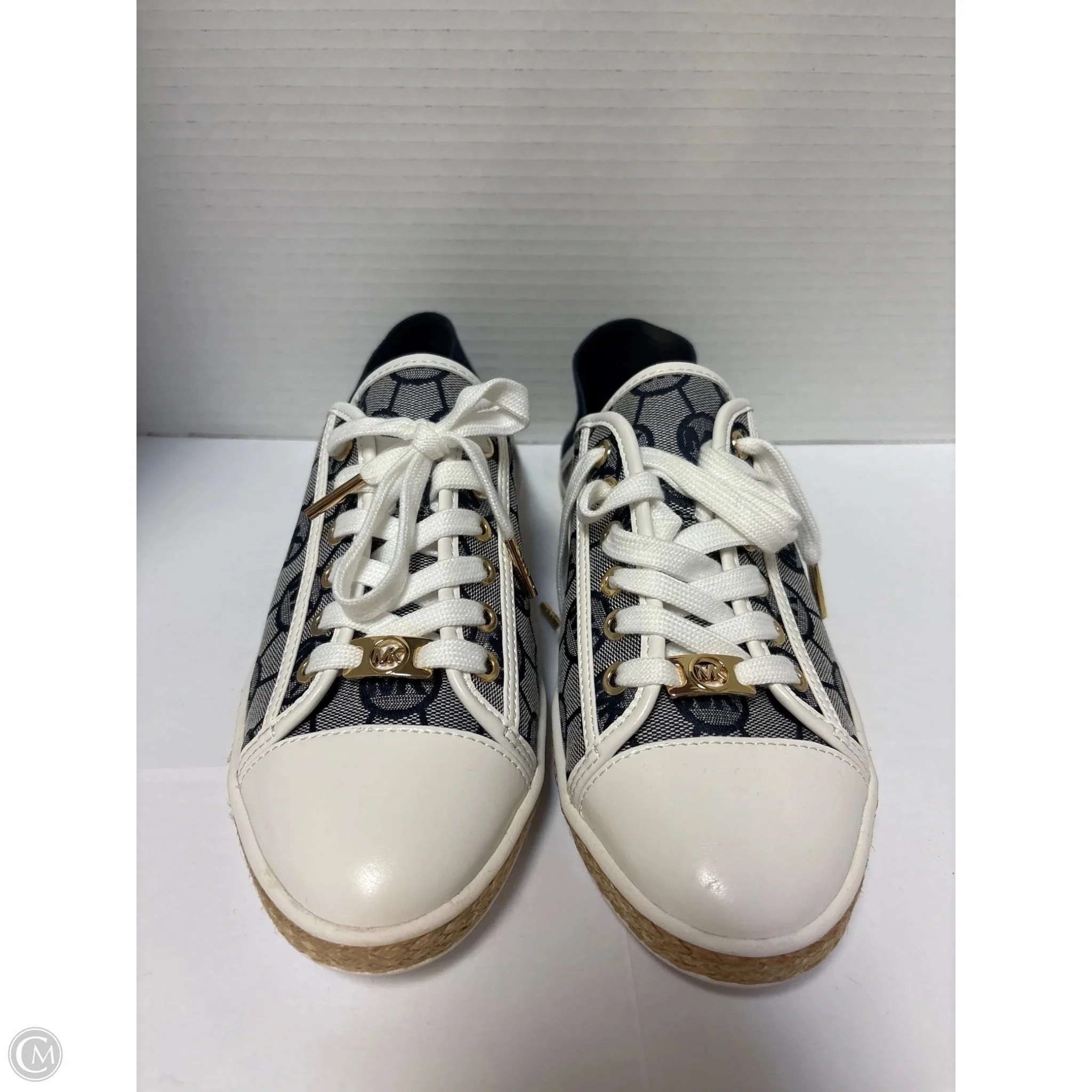 Breathable Indoor Fitness All Terrain Health Focused Shoes Designer By Michael Kors In Blue, Size: 8.5