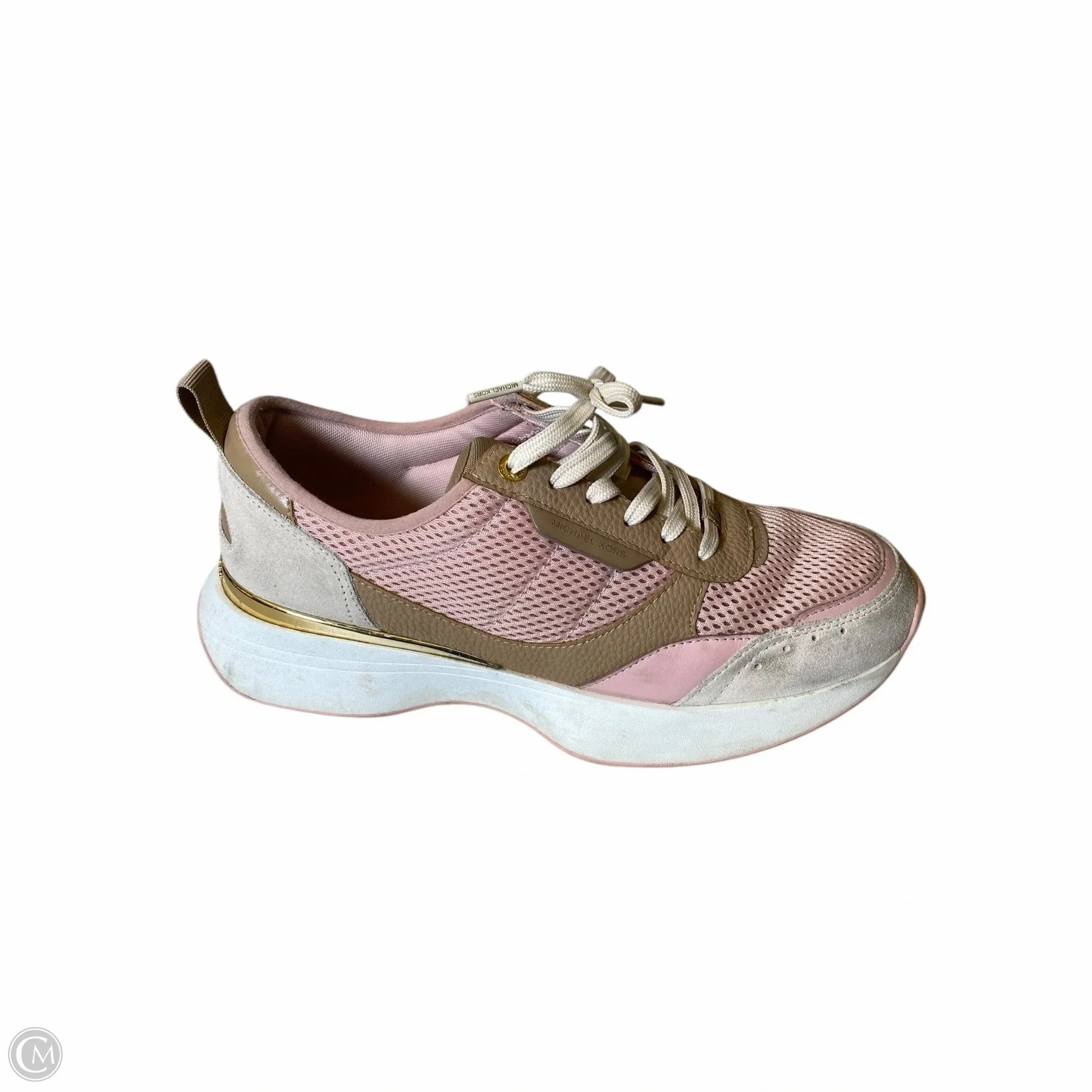 Secure fit Shoes Designer By Michael Kors In Pink & Tan, Size: 11