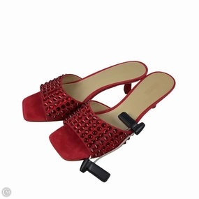 Roomy Toe Box Shoes Designer By Michael Kors In Red, Size: 7