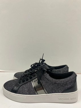 Sweat Resistant Urban Stroll Shoes Designer By Michael Kors In Silver, Size: 7