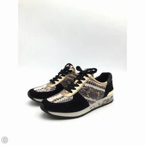 Canvas Shoes Designer By Michael Kors In Snakeskin Print, Size: 8.5