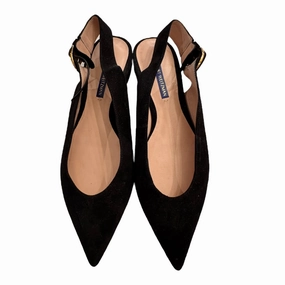 Posture aid Year Trust Shoes Designer By Stuart Weitzman In Black, Size:9