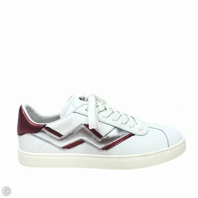 Shoes Designer By Stuart Weitzman In Red & White, Size: 6.5 Spanish Bold