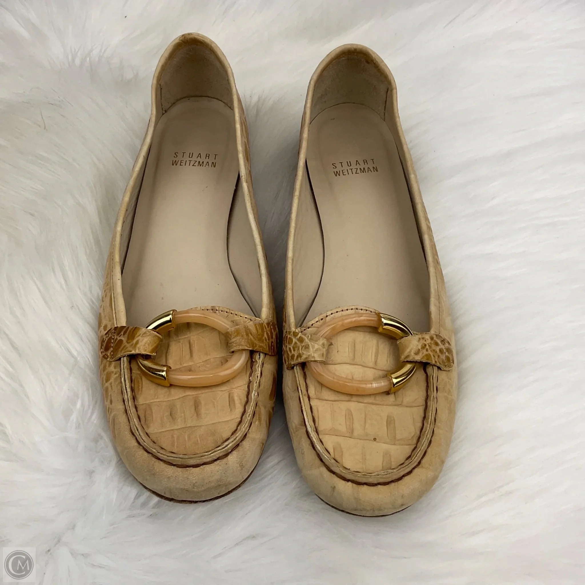 Shoes Designer By Stuart Weitzman In Tan, Size: 8 Mid Top