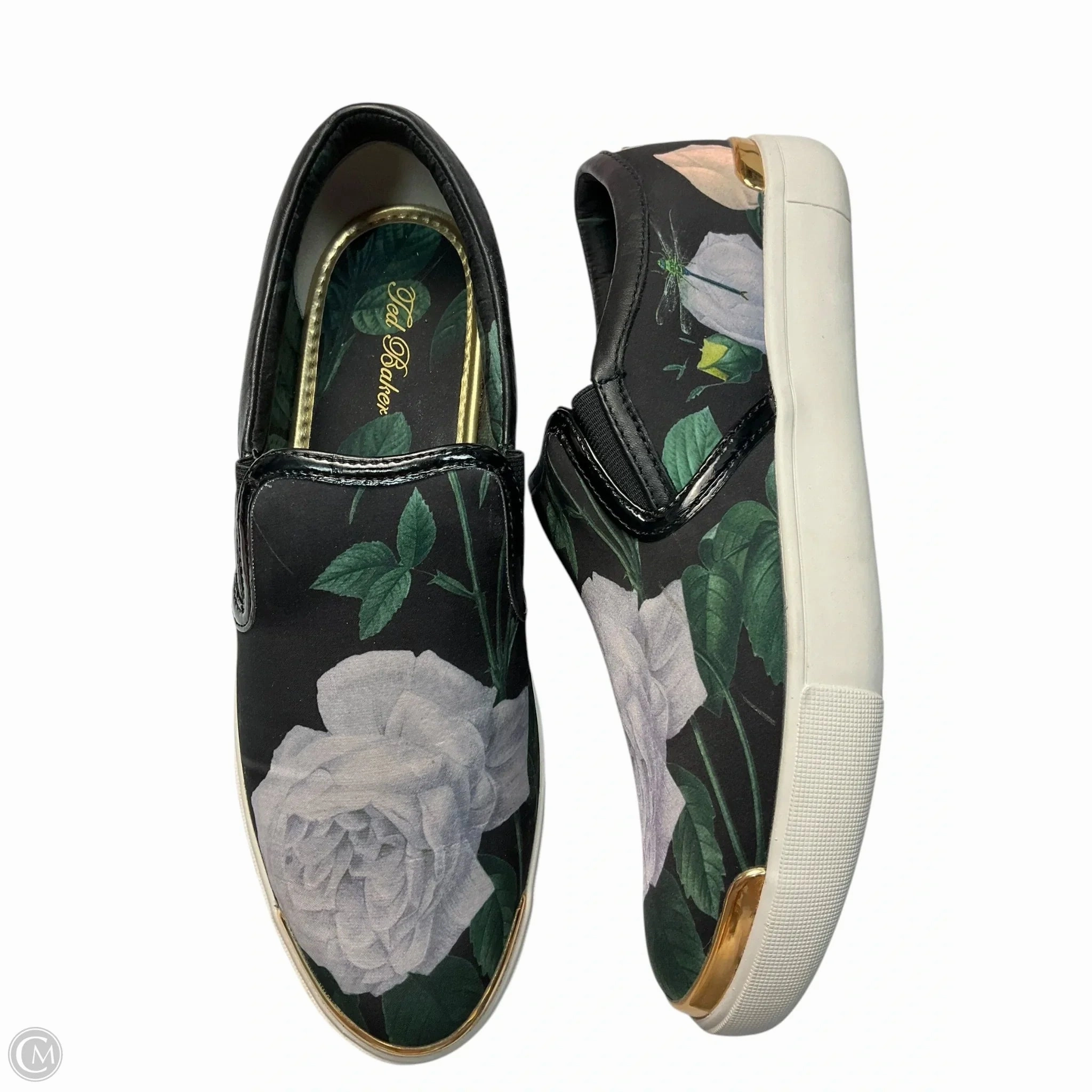 Energy Return Technology Odor Control Technology Shoes Designer By Ted Baker In Floral Print, Size: 9