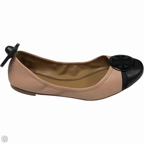 Shoes Designer By Tory Burch In Black & Pink, Size: 7.5 Metal Edge Memory Foam Airport Travel