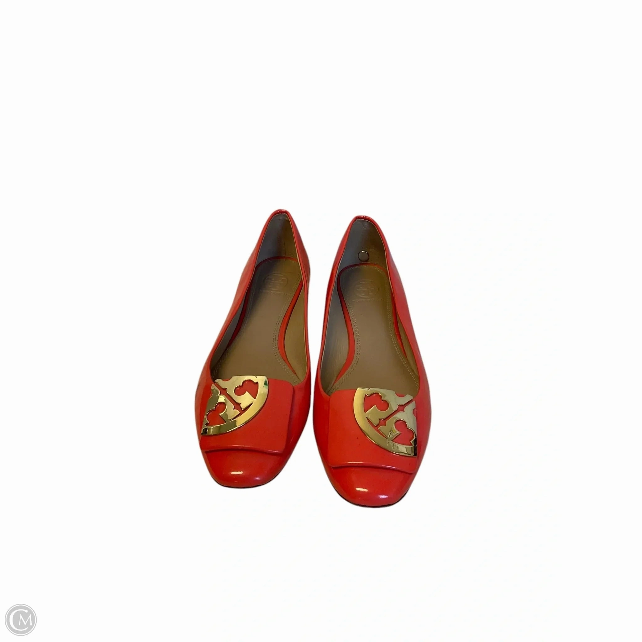 Comfort Heel Wind Block Shoes Designer By Tory Burch In Coral, Size: 8