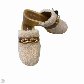 Sand Move Padded Shoes Designer By Tory Burch In Cream, Size: 5