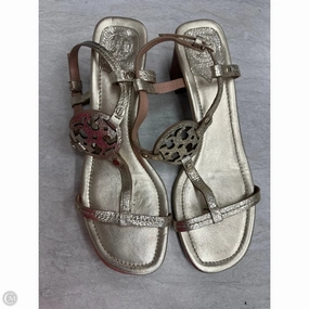 Shoes Designer By Tory Burch In Gold, Size: 8 Park Day