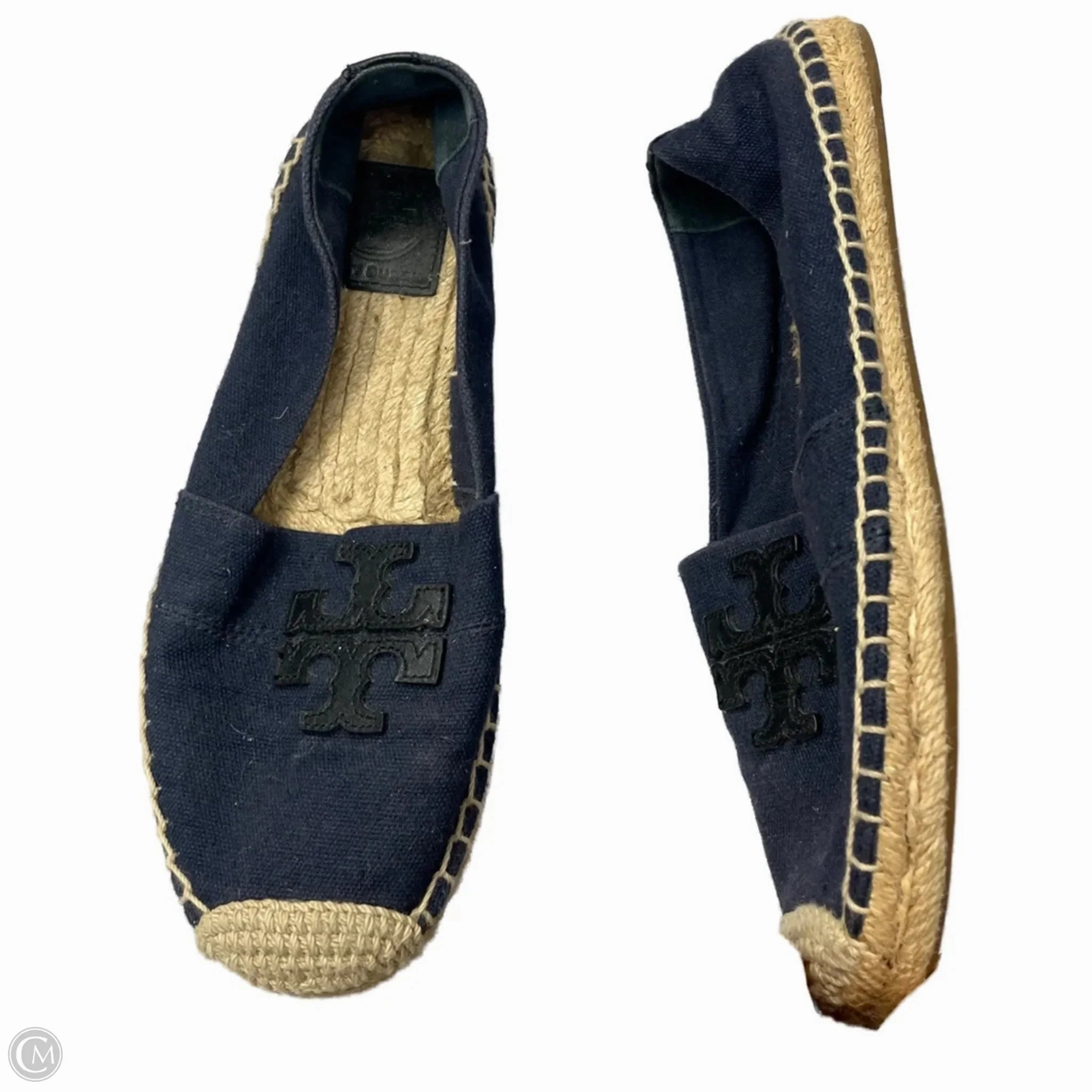 Flexible Outsole Everywhere Fit Shoes Designer By Tory Burch In Navy, Size: 6