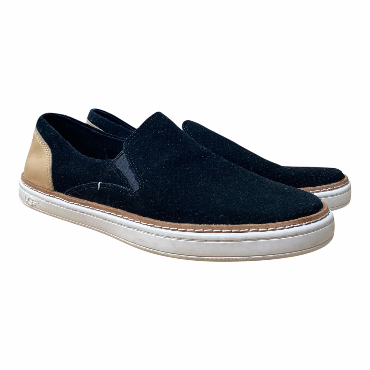 Shoes Designer By Ugg In Black & Tan, Size:8 Zero Drop Platform