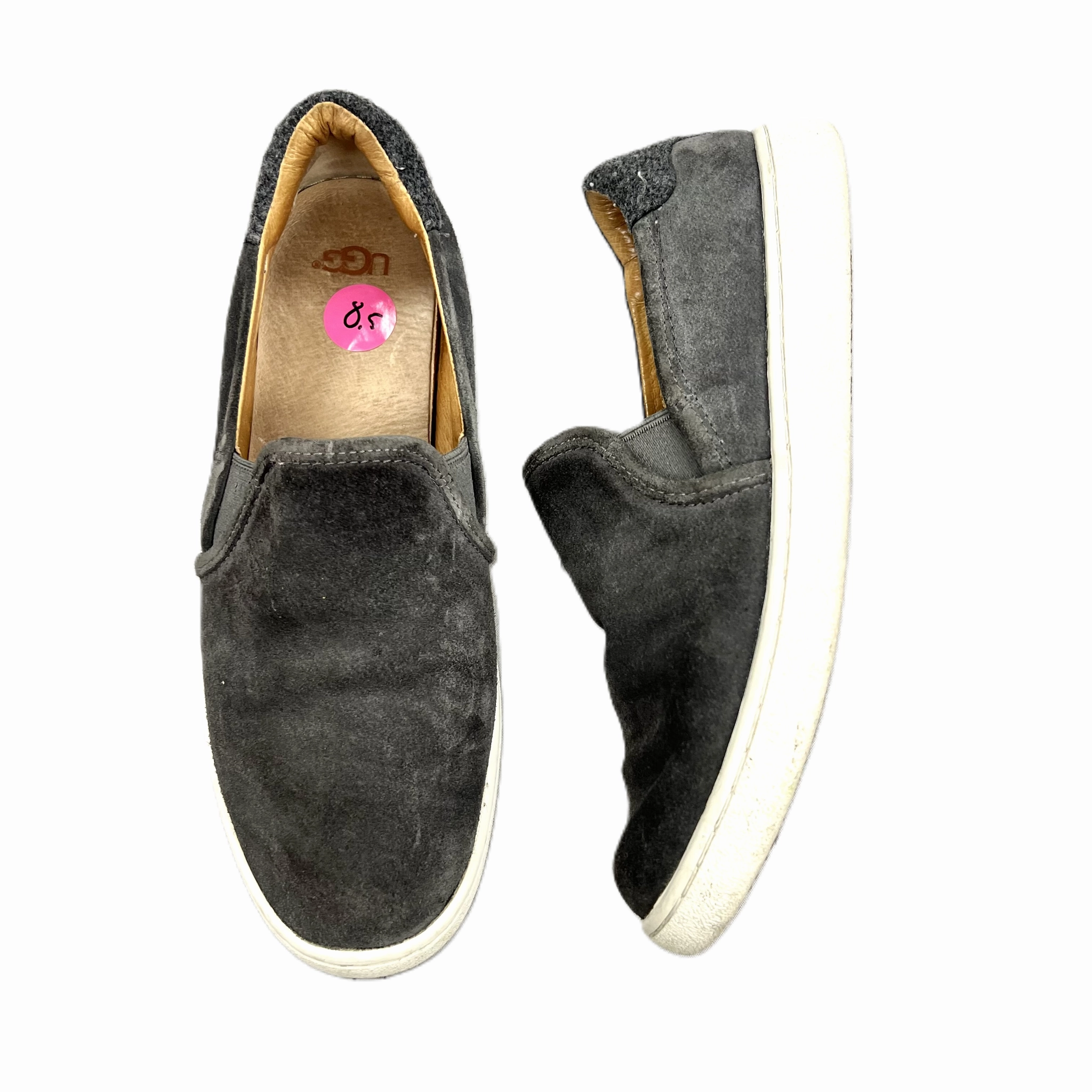 Shoes Designer By Ugg In Grey, Size: 8.5 Shock absorption Stretchable Material