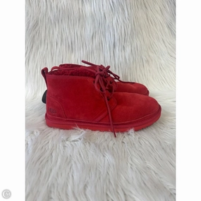 Shoes Designer By Ugg In Red, Size: 10 Water Edge Italian Glam