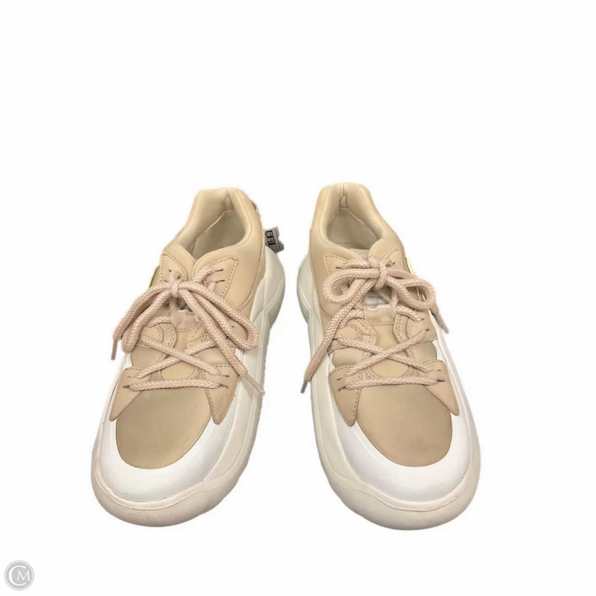 Fast Run Dive Gear Shoes Designer By Ugg In Tan & White, Size: 9